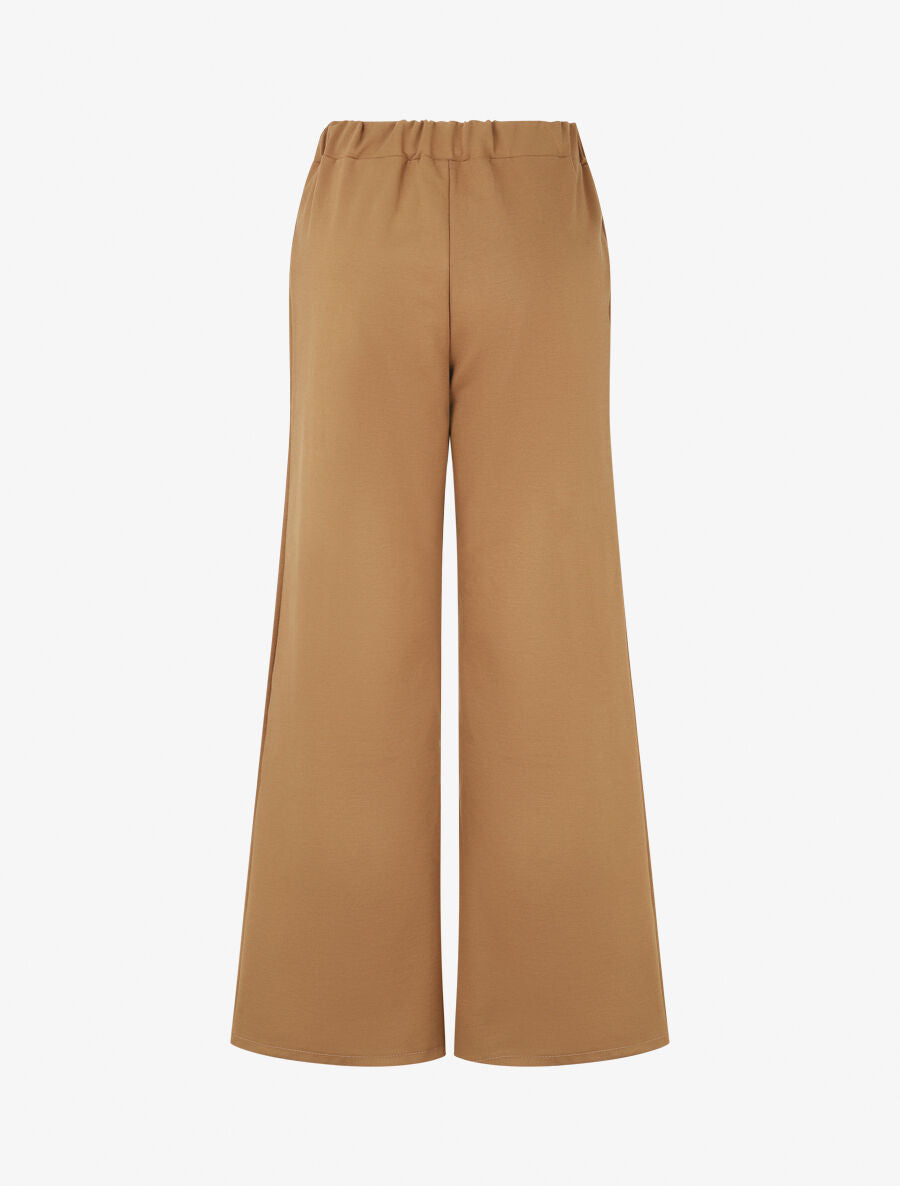 Pantalon long épais coupe ample - Camel - 2