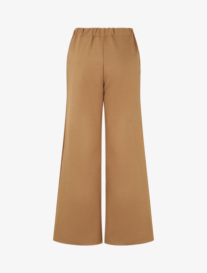 Pantalon long épais coupe ample - Camel - 2
