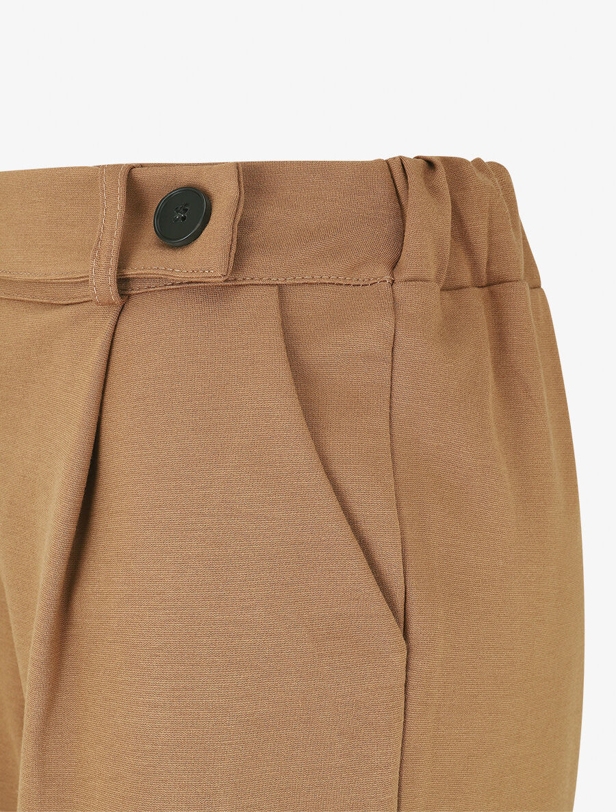 Pantalon long épais coupe ample - Camel - 3