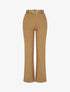 Pantalon long uni ceinturé - Camel - 1
