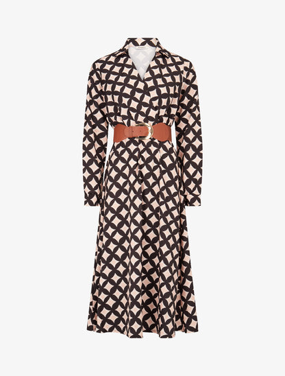 Robe longue à carreaux style 70&