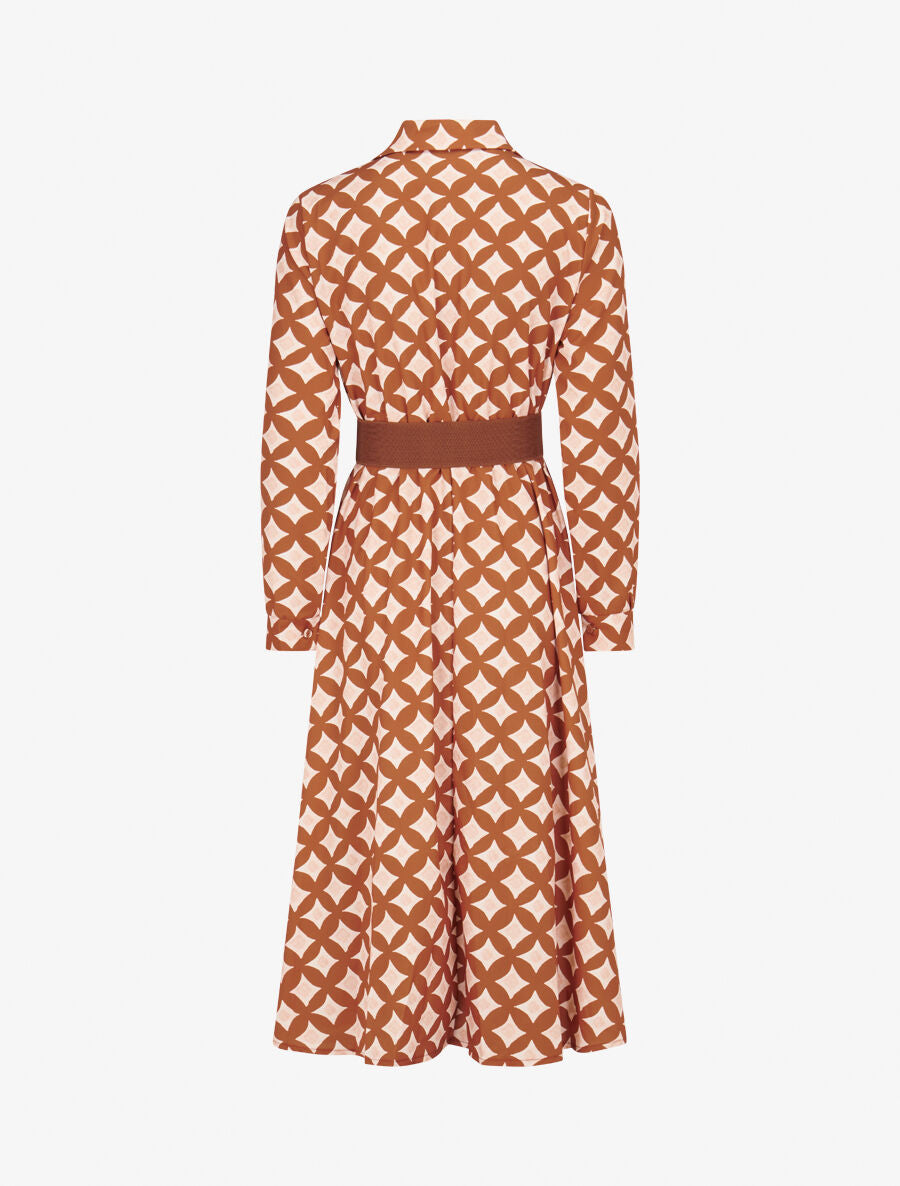 Robe longue à carreaux style 70&