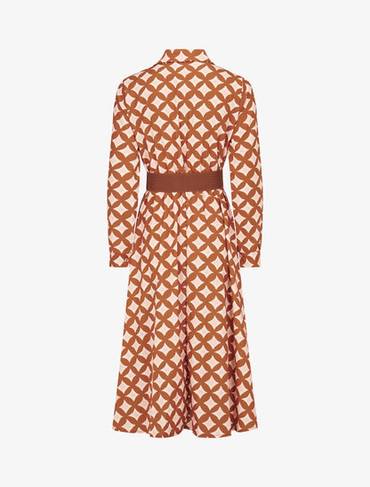 Robe longue à carreaux style 70&