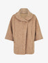 Manteau mi-long duveteux - Camel - 4