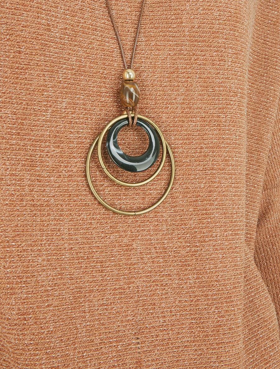 Pull côtelé et irisé - Camel - 3
