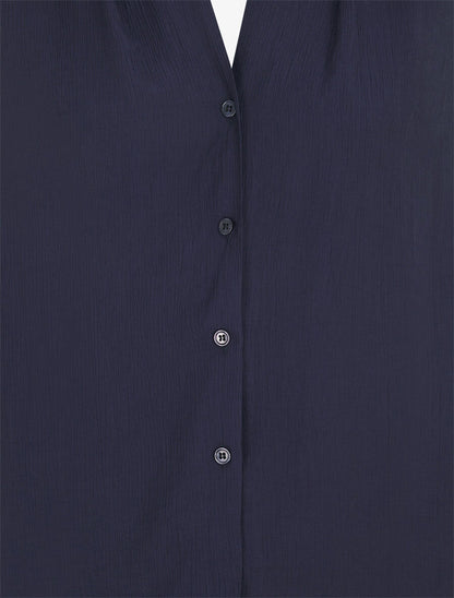 Top texturé sans manches - Marine - 3