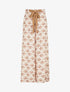 Pantalon ample taille haute imprimé dandelion - Taupe - 1