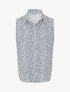 Chemise sans manches à pois - Marine - 1