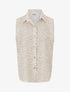 Chemise sans manches à pois - Beige - 1