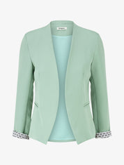 Veste droite à épaulettes - Vert clair - 1