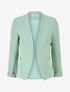 Veste droite à épaulettes - Vert clair - 1