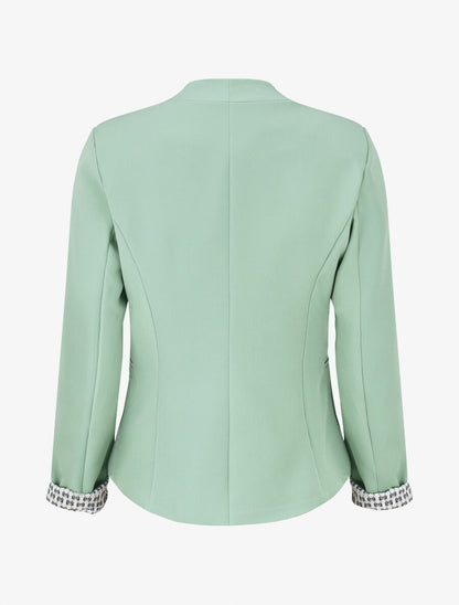 Veste droite à épaulettes - Vert clair - 2