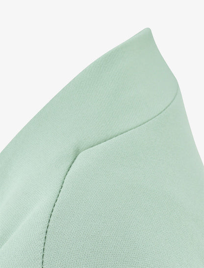 Veste droite à épaulettes - Vert clair - 3