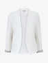 Veste droite à épaulettes - Blanc - 1