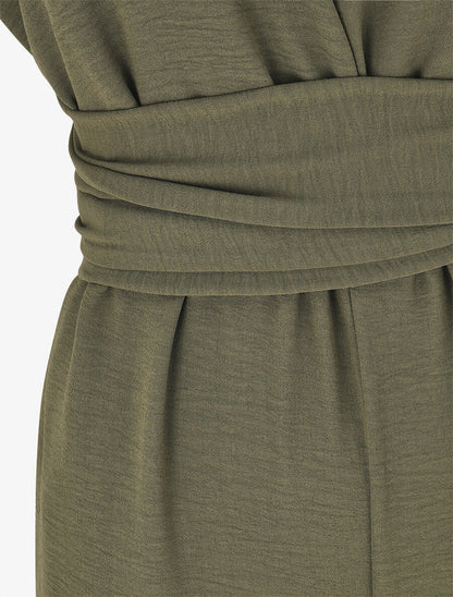 Combinaison ample dos nu - Kaki - 3