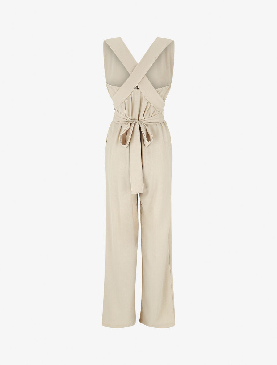 Combinaison ample dos nu - Beige - 2