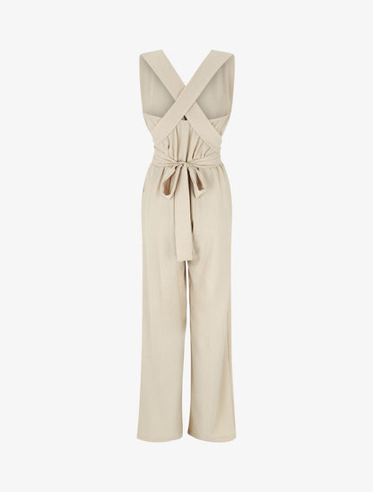Combinaison ample dos nu - Beige - 2