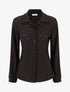 Chemise ajourée à manches longues - Noir - 1
