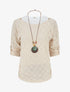 Ensemble top et débardeur bicolore - Beige - 4