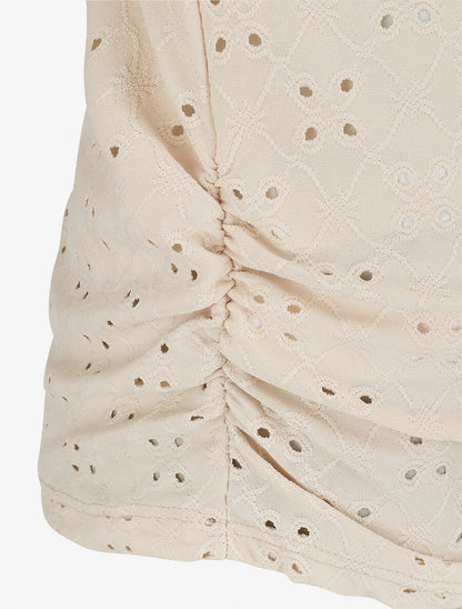 Ensemble top et débardeur bicolore - Beige - 3