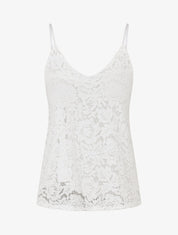Caraco droit en dentelle - Blanc - 1