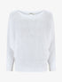 Pull uni en maille ajouré au dos - Blanc - 1