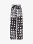 Pantalon fluide à imprimé cercles - Noir - 1