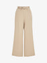 Pantalon ample à taille élastiquée - Beige - 4