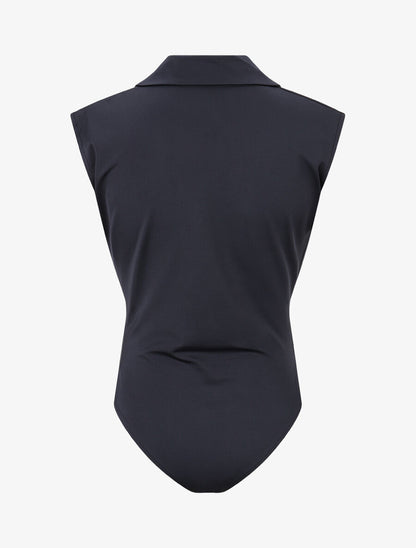 Body uni à col bénitier - Marine - 2