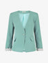 Blazer uni à 1 bouton - Vert d&