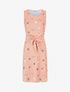 Robe à nouer imprimé coquillages - Rose saumon - 1