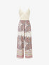 Combinaison à imprimé foulard - Rose - 1