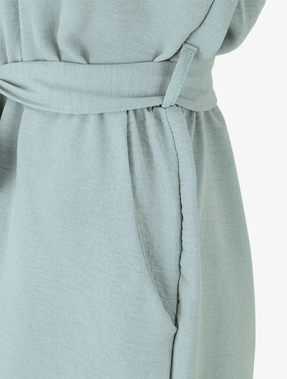 Combishort élastiqué uni - Vert d&