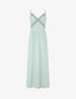 Robe longue à dos élastiqué - Vert d&