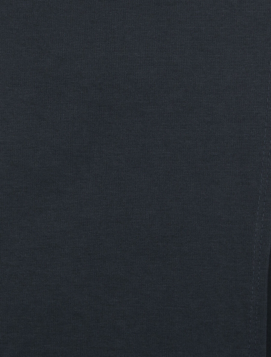 Jupe courte portefeuille - Marine - 3