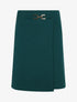 Jupe courte portefeuille - Vert sapin - 4