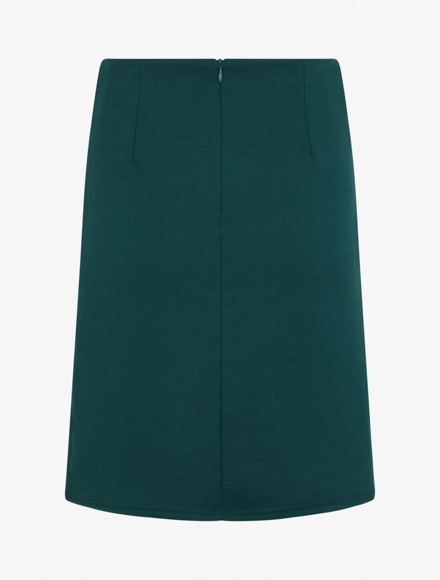 Jupe courte portefeuille - Vert sapin - 2