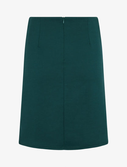 Jupe courte portefeuille - Vert sapin - 2