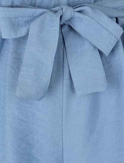 Short uni à revers - Bleu ciel - 3