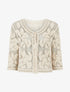 Cardigan uni en crochet - Beige - 1