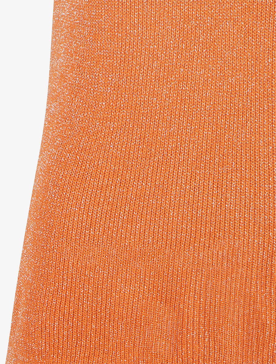 Débardeur à col V en maille irisée - Orange - 3