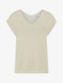 Top irisé à emmanchure basse - Beige - 1