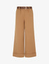 Pantalon ample à revers - Camel - 1