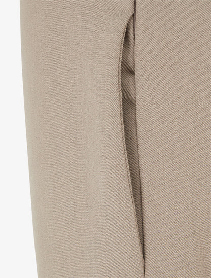 Pantalon droit à double ceintures - Taupe clair - 3