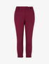 Pantalon slim à revers - Lie de vin - 1