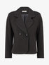 Veste droite croisée - Noir - 1