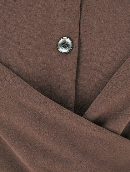 Combinaison droite effet croisé - Marron - 3