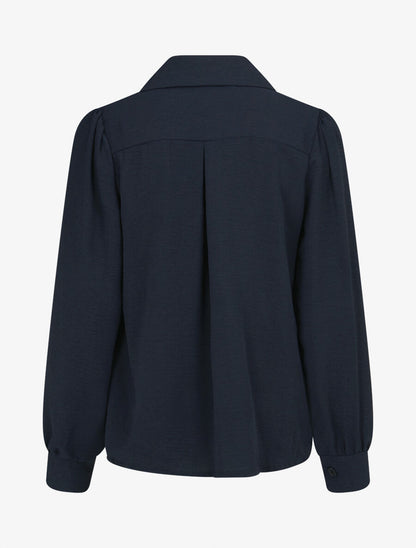Chemise ample classique - Marine - 2