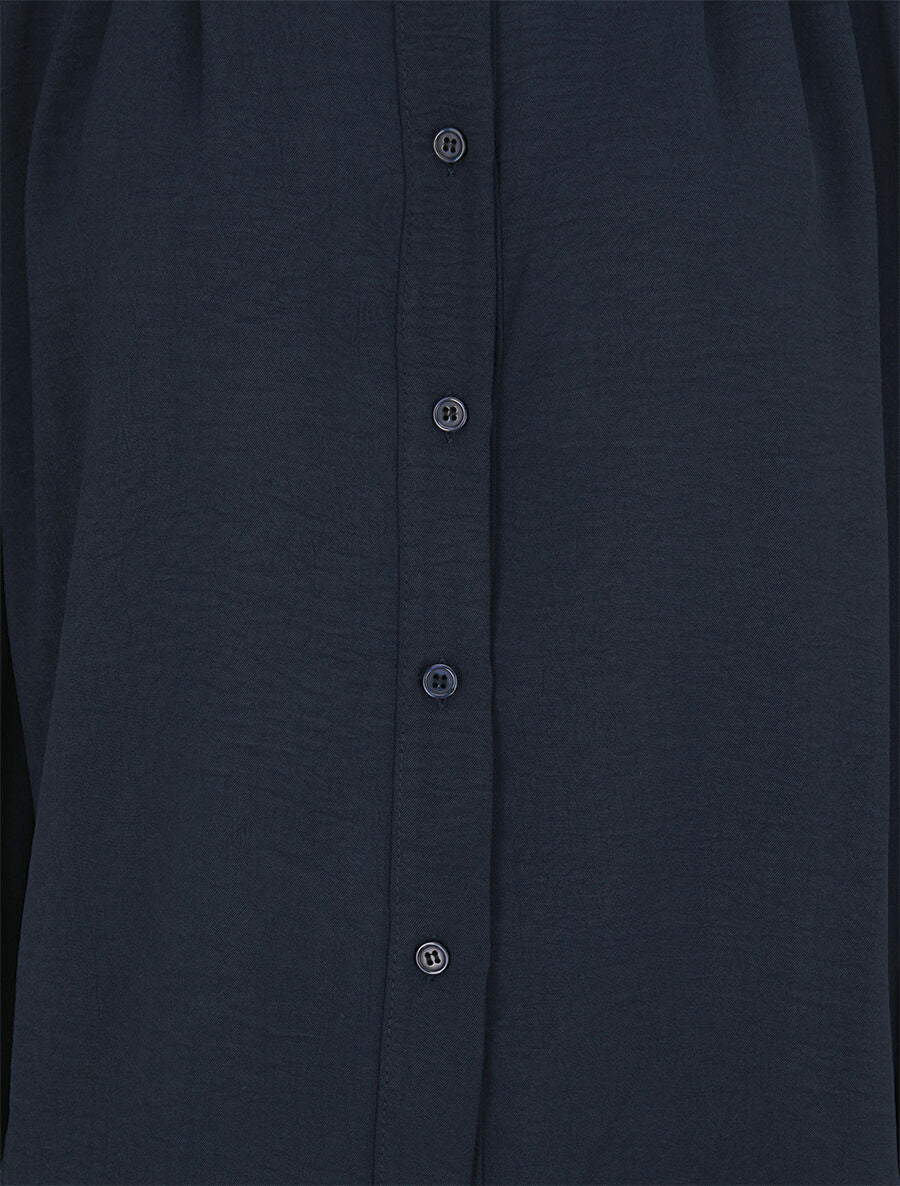 Chemise ample classique - Marine - 3