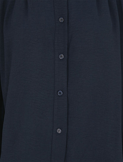 Chemise ample classique - Marine - 3